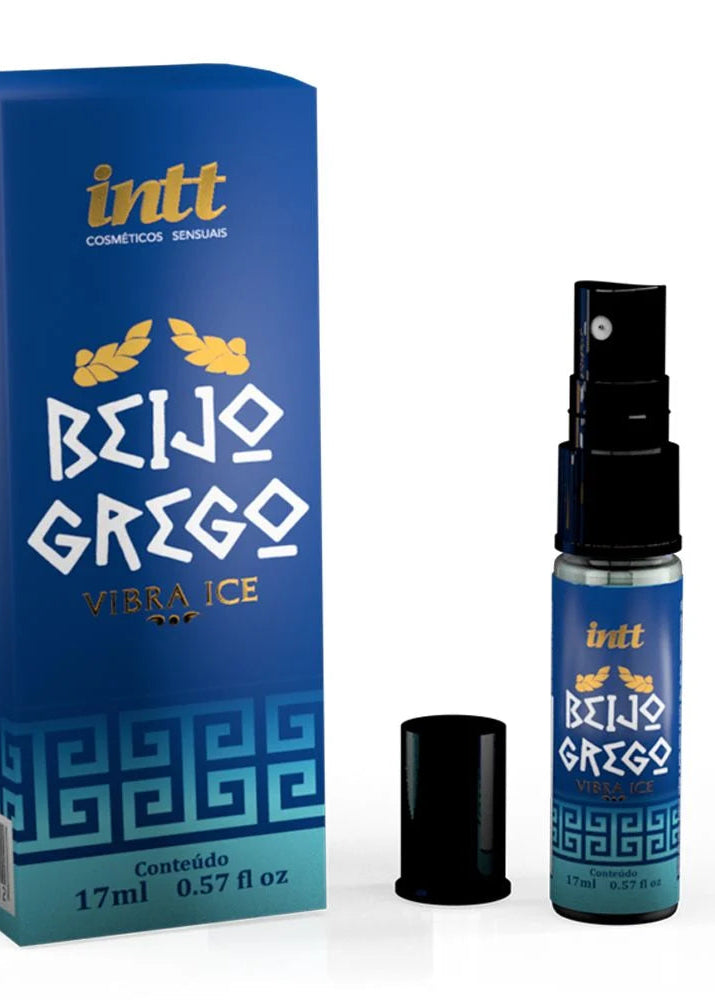 Beijo Grego gel com efeito gelado e aroma de menta com cereja 15ml