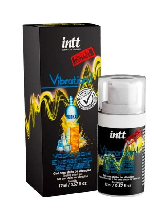 Vibration power vodka com energético gel com efeito de vibração, pulsação e aquecimento 17ml