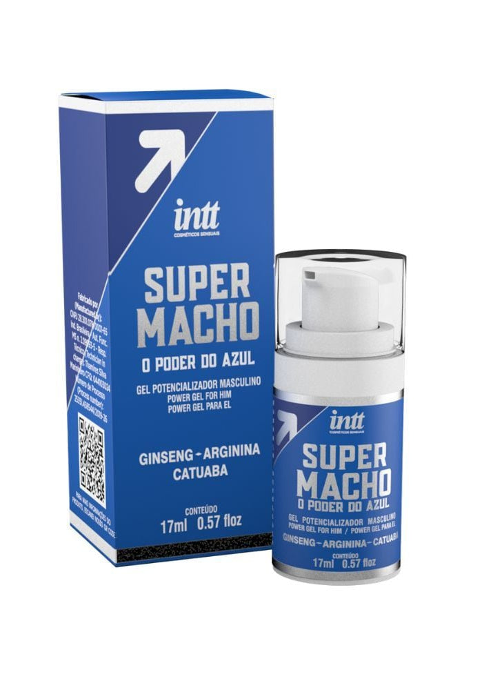 Super Macho O Poder do Azul Gel Potencializador Masculino 17 ml Intt