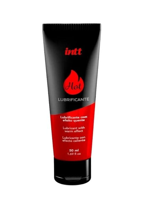 Lubrificante corporal hot morango com efeito quente e aroma de morango 50ml