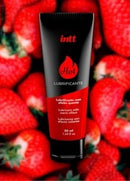 Lubrificante corporal hot morango com efeito quente e aroma de morango 50ml