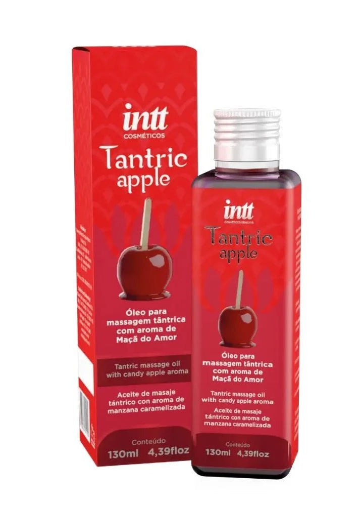 Tantric apple óleo de massagem e hidratação com aroma de maçã do amor 130ml