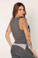 Camiseta Cropped Regata Serela - Coleção Corpo Livre - Libre Move
