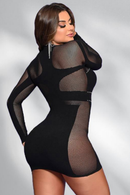 Vestido Manga Longa Coleção Serela - Sedução em Rede - Séduisante