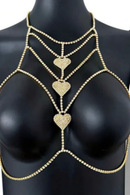 Body Chain Coleçao Serela - Joia Rara - Ouro Ambar