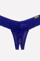 Fio Aberto  em Tule Renda e Biju Azul