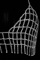 Body Chain Coleçao Serela - Joia Rara - Top Cristal Quartzo Silver