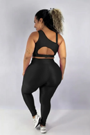 Legging Clássica + Top Compressão Púrpura Serela - Coleção Corpo Livre - Mouvement