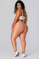 Legging Clássica + Top Mayara Bicolor Compressão Papaia e Creme Serela - Coleção Corpo Livre - Équilibre