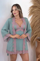 Camisola Liganete Serela Coleção - Noites Quentes - Douceur Bleue