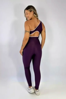Legging Clássica + Top Bicolor Compressão Mirtilo e Roxo Claro Serela - Coleção Corpo Livre -  Essence