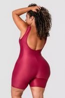 Macaquinho com Bolso Compressão Hibisco Serela - Coleção Corpo Livre - Courbes Actives