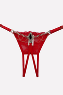 Fio Aberto de Luxo com Regulagem e Joia Vermelho
