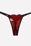 Fio Dental em Renda com Bordado Amorosa Vermelho