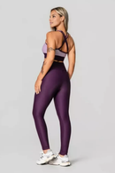Legging Clássica Top Bicolor Mirtilo e Roxo Claro Serela - Coleção Corpo Livre - Élancée