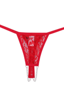 Fio em Renda Aberta com Correntes Tô afim Vermelho