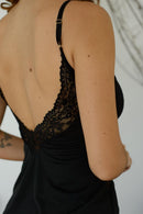 Short Dool Liganete e Renda Preto Serela Coleção - Lounge - Labely