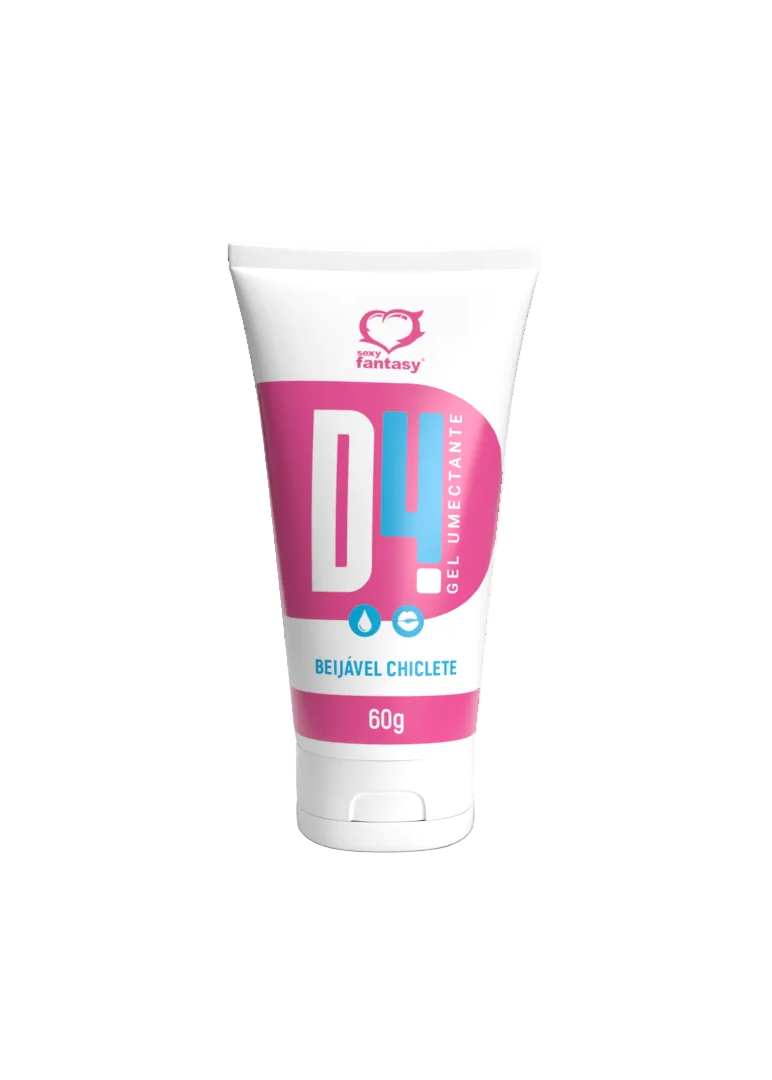 D4 Gel Umectante Lubrificante Chiclete 60g