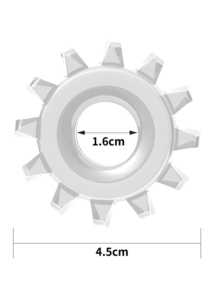 Anel Peniano Diamond Power Plus Cockring Transparente Serela Coleção - Prazer Tech - Cercle du Plaisir