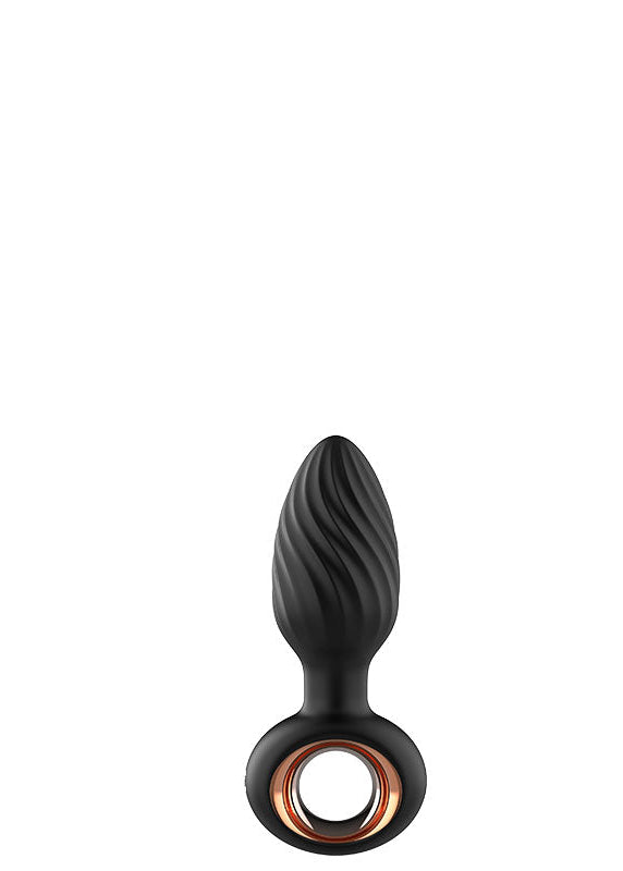 Plug Anal Rotativo com Alça  para Apoio Serela Coleção – Prazer Tech – Opus Noir