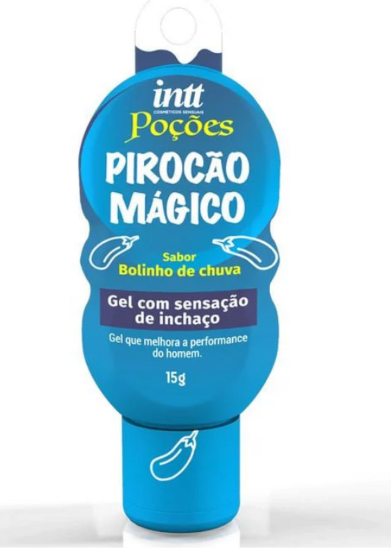 Poção Pirocão Mágico gel funcional masculino com aroma de bolinho de chuva 15g