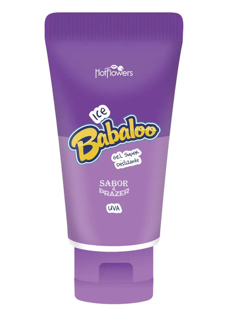 Deslizante Ice Babaloo Uva Lubrificante Hotflowers 60g