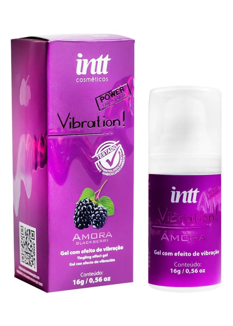 Vibration Gel Excitante que Vibra Sabor Amora 17ml Intt
