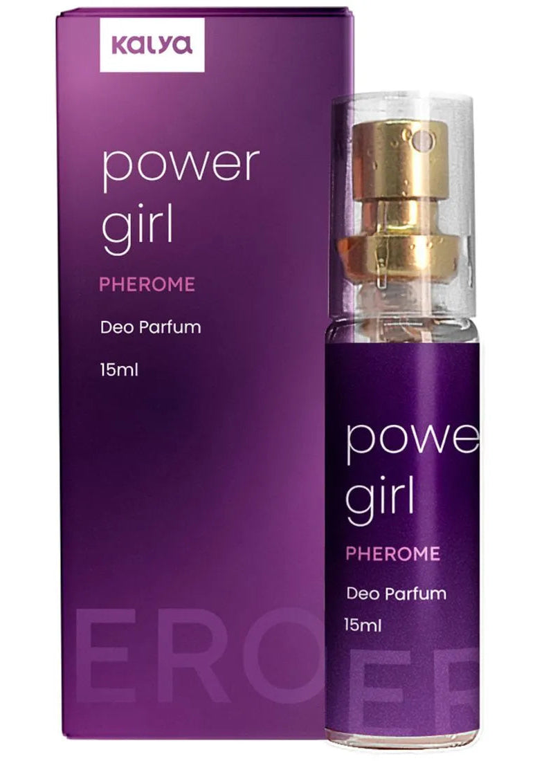 Power Girl Pherome Perfume Feminino com Estimulador de Feromônio 15ml Kalya