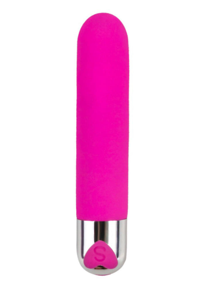 Vibrador Personal Recarregável Com 12 Modos de Vibração Serela - Coleção Prazer Tech - Noir Voluptueux
