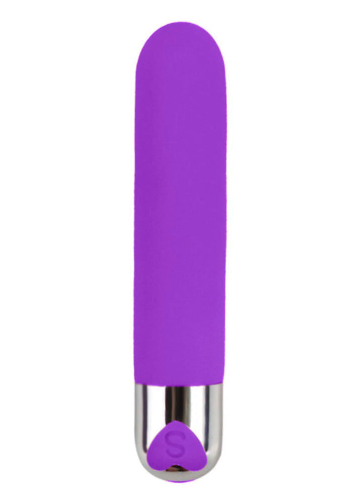 Vibrador Personal Recarregável Com 12 Modos de Vibração Serela - Coleção Prazer Tech - Noir Voluptueux