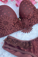 Conjunto Giuppir Marrom Serela Coleção - Noites Quentes - Jolie Femme