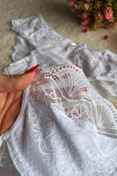 Conjunto Sem Bojo Renda Branco Serela Coleção - Sem Pudor - Fleur de Passion (Cópia)