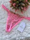 Fio Personalizável  Love Com Tira Passante Para Letras