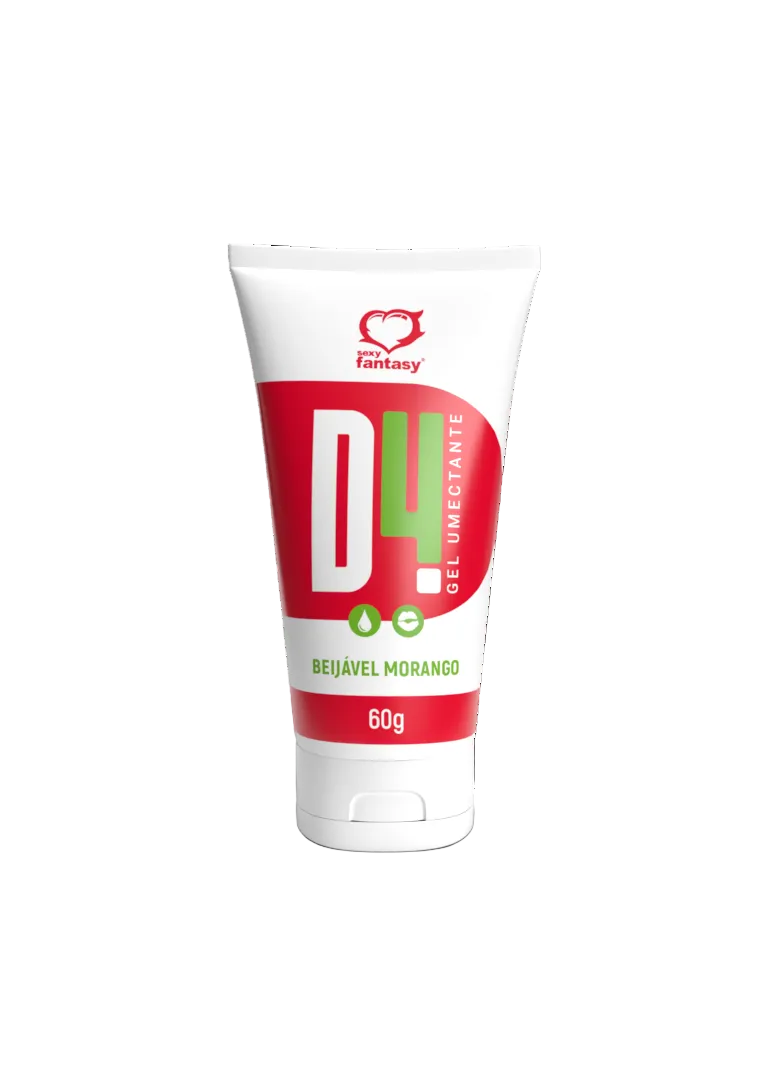 D4 Gel Umectante Lubrificante Morango 60g