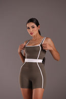 Macaquinho Serela Verde Oliva - Coleção Corpo Livre - Désir Sportif