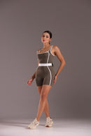 Macaquinho Serela Verde Oliva - Coleção Corpo Livre - Désir Sportif