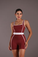 Macaquinho Serela Carmim - Coleção Corpo Livre - Désir Sportif