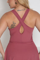 Vestido Serela Coleção Corpo Livre Rosa Ouro - Energy Silhouette