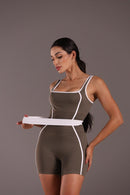 Macaquinho Serela Verde Oliva - Coleção Corpo Livre - Désir Sportif